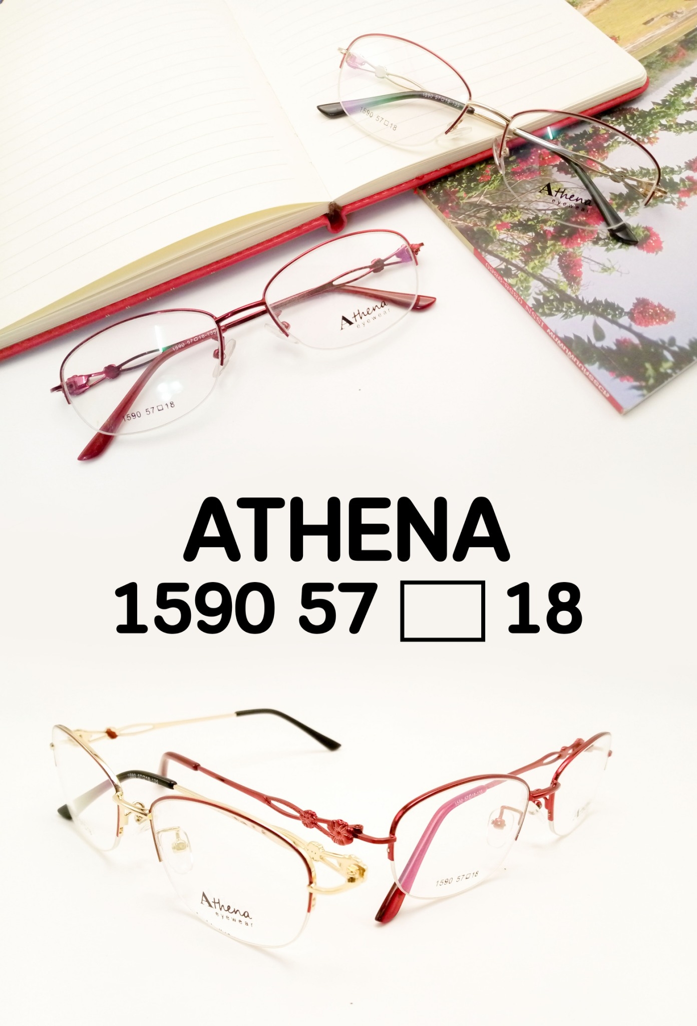 กรอบแว่นตา ATHENA EYEWEAR แว่นตา ดีไซน์สวยหรู