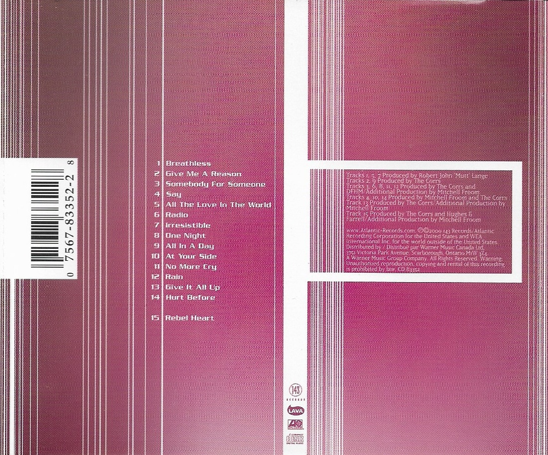 Used CD,The Corrs - In Blue (B)(2000)