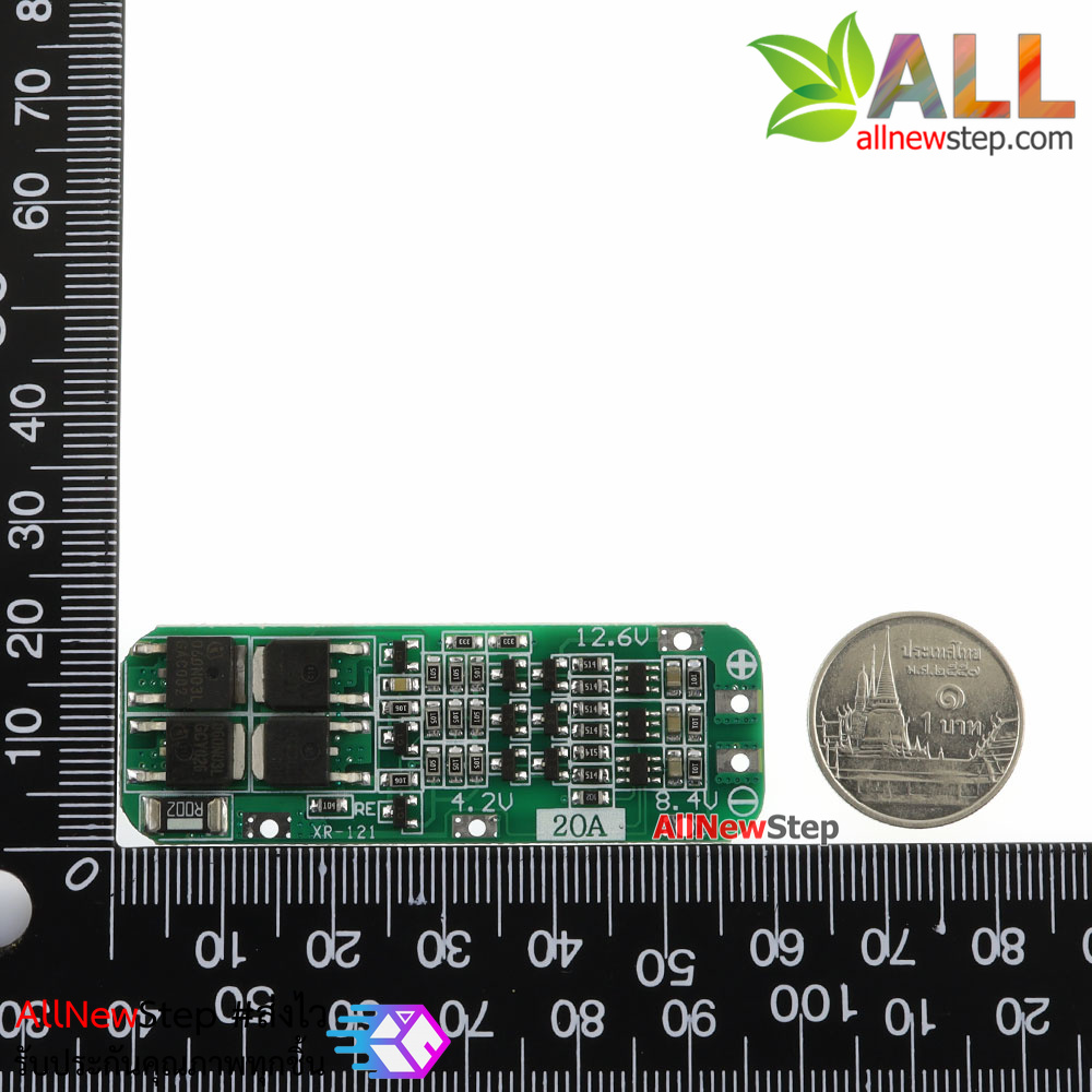 3 Series 20A 12.6V BMS PCB Protection Board with Automatic Recovery for 18650 Li-ion Lithium Battery