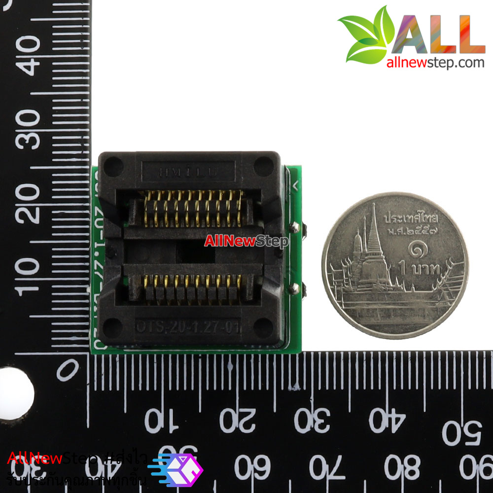 SOP20 to DIP20 OTS20-1.27-01 programming seat with PCB board