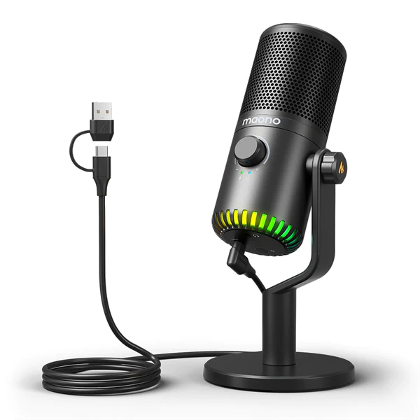 Maono - DM30 USB RGB microphone (Black/ White)