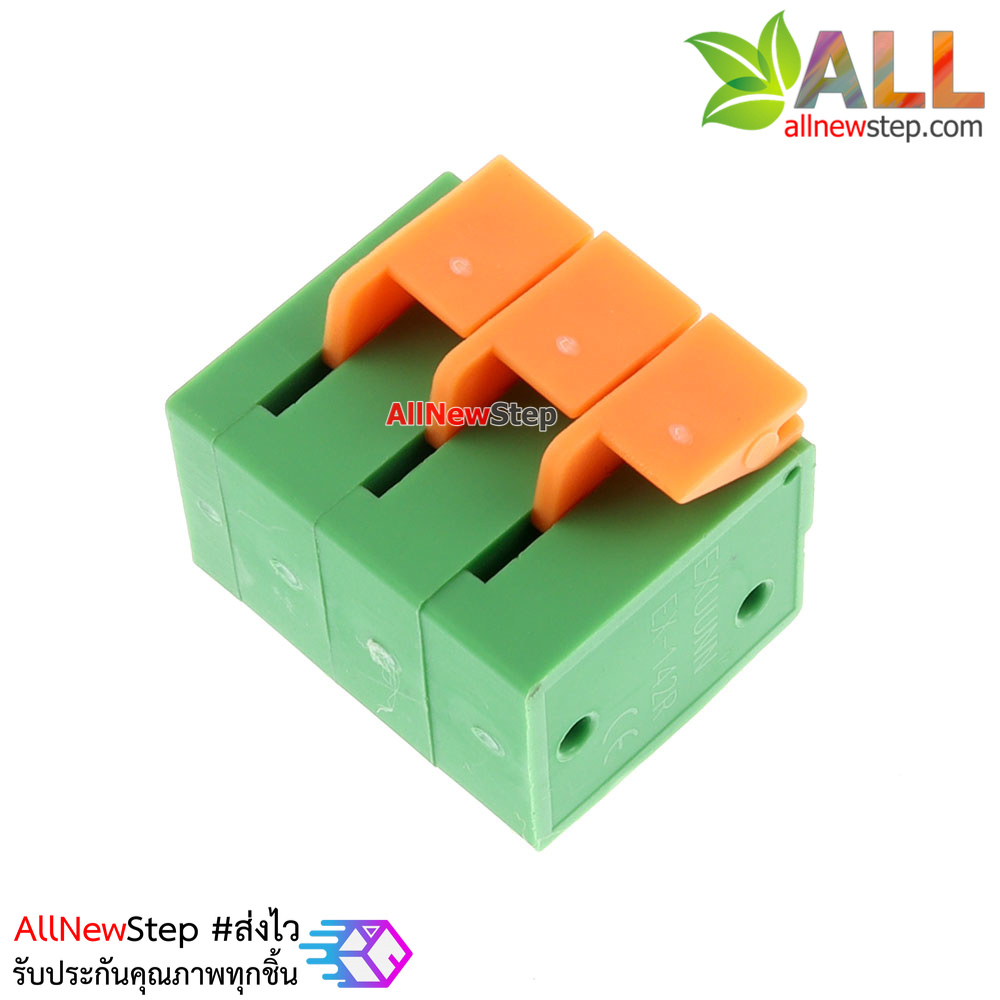Terminal KF142V KF142R 5.08mm screw-free spring type PCB 3p แบบ 3 ขาตรง