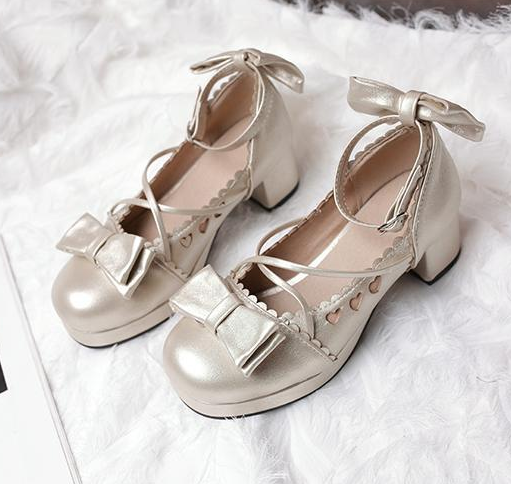 รองเท้าเจ้าหญิงน่ารักๆ ไซต์ 34-46 สีดำ/ทอง/แดง/น้ำเงิน/ชมพู