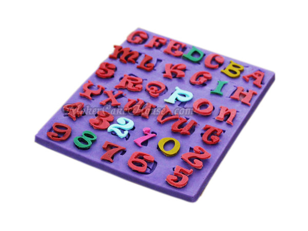 พิมพ์ซิลิโคนทำฟองดอง / กัมเพส รูปตัวอักษร