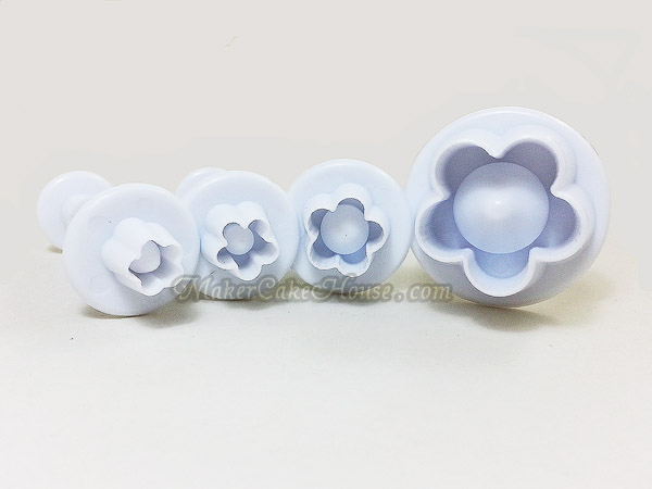 พิมพ์กดลายฟองดอง / พิมพ์กดคุกกี้ รูปดอกไม้