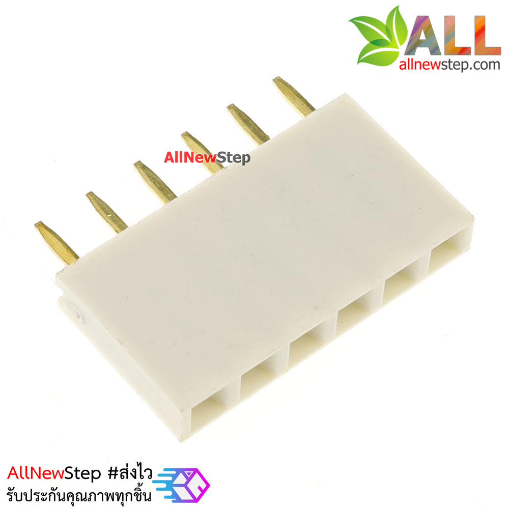 Pin header Female Header Single Row 2.54mm 6p Pin1x6 สีขาว