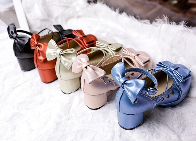 รองเท้าเจ้าหญิงน่ารักๆ ไซต์ 34-46 สีดำ/ทอง/แดง/น้ำเงิน/ชมพู