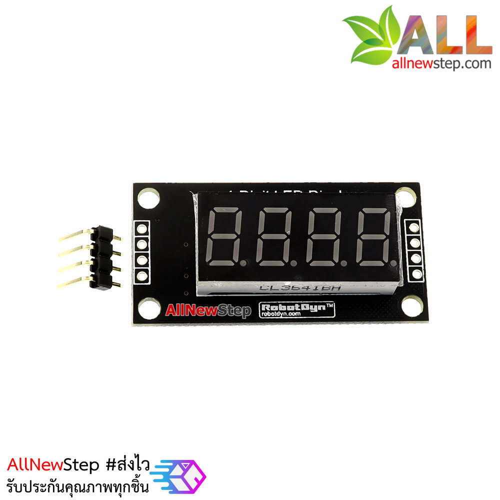โมดูลแสดงค่าตัวเลข 4 หลัก ขนาด 0.36 นิ้ว สีแดง TM1637 Driver