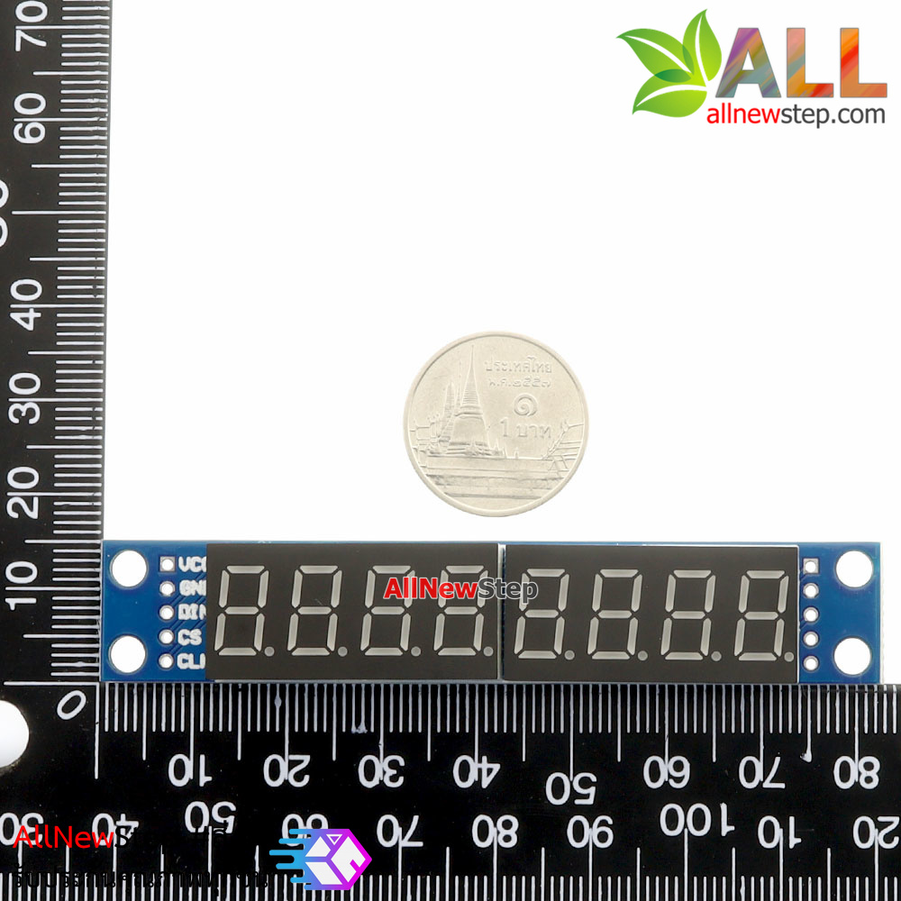 โมดูล จอแสดงตัวเลข 8 หลัก สีแดง 0.36 นิ้ว MAX7219 Digital Tube Display Module