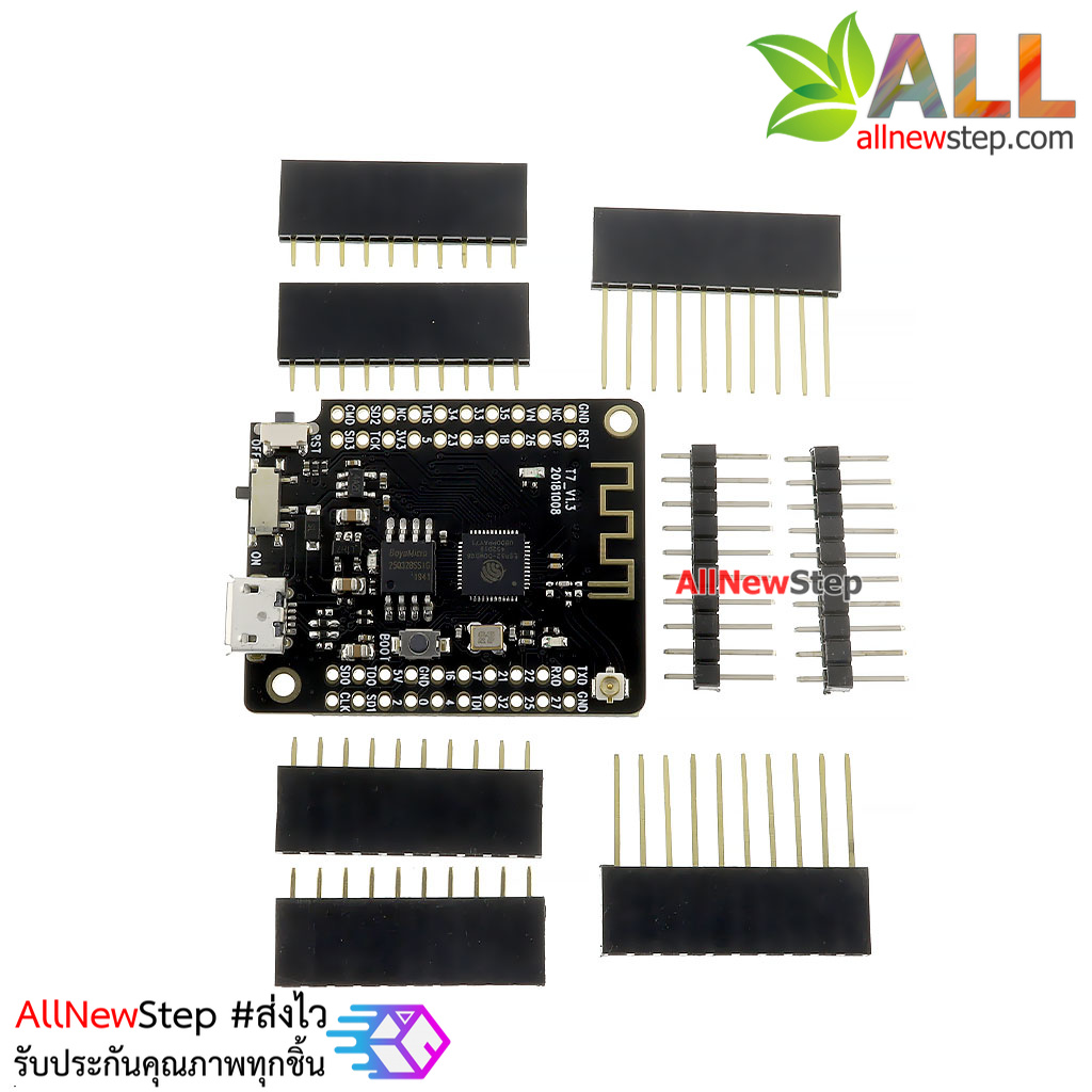 Mini32 V2.0.13 ESP32 WiFi โมดูล ESP32 พร้อมวงจรชาร์จแบต Li-ion 18650