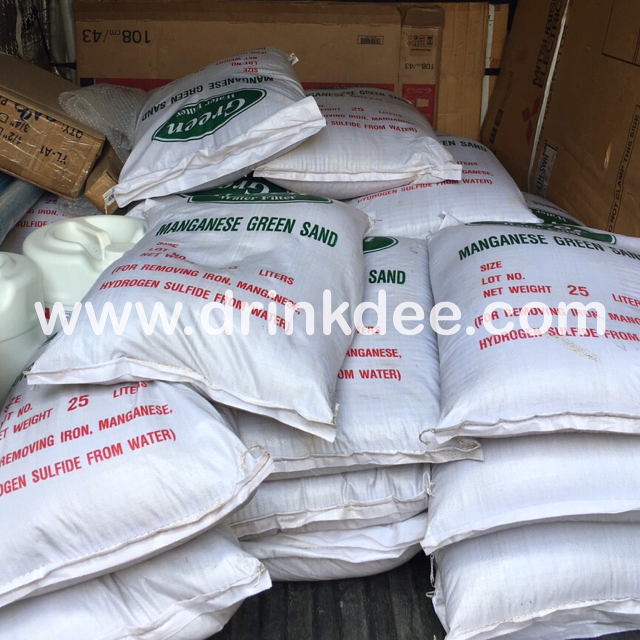 สารกรองแมงกานีส Green Sand Green