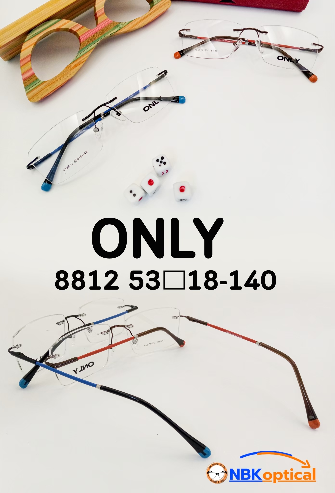ONLY Rimless Frames แว่นตากรอบเจาะ