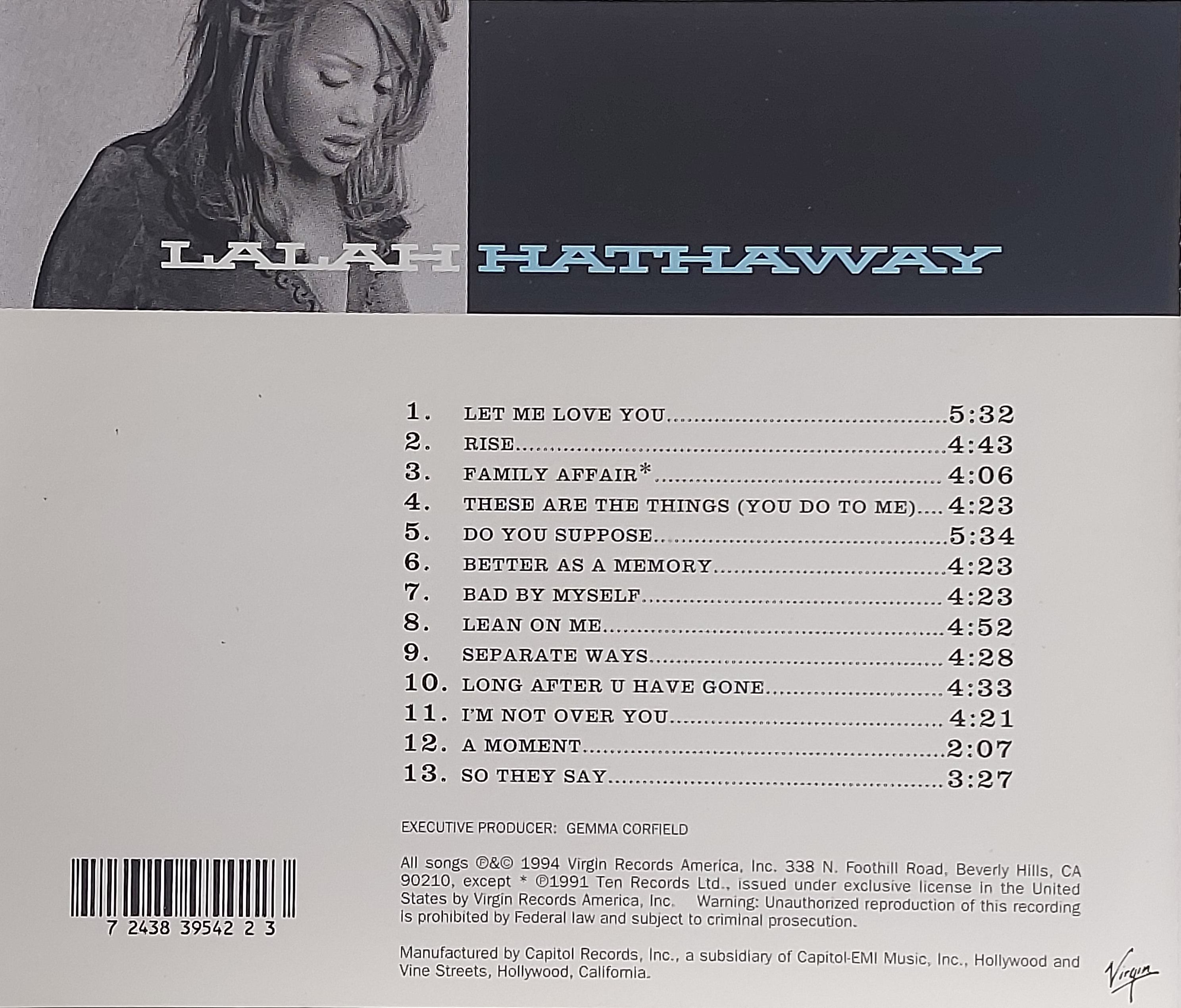 Used CD,Lalah Hathaway - A Moment (A+)(1994)(USA)