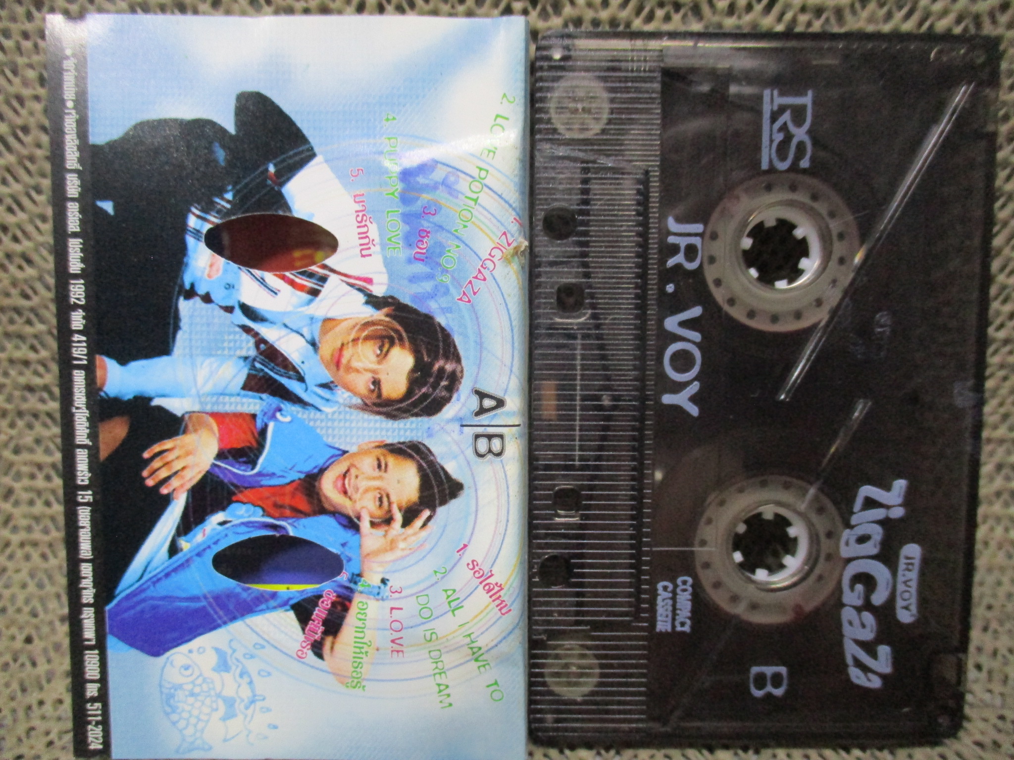 เทปเพลงไทยสากล เจอาร์ วอย อัลบั้ม ZIGGAZA