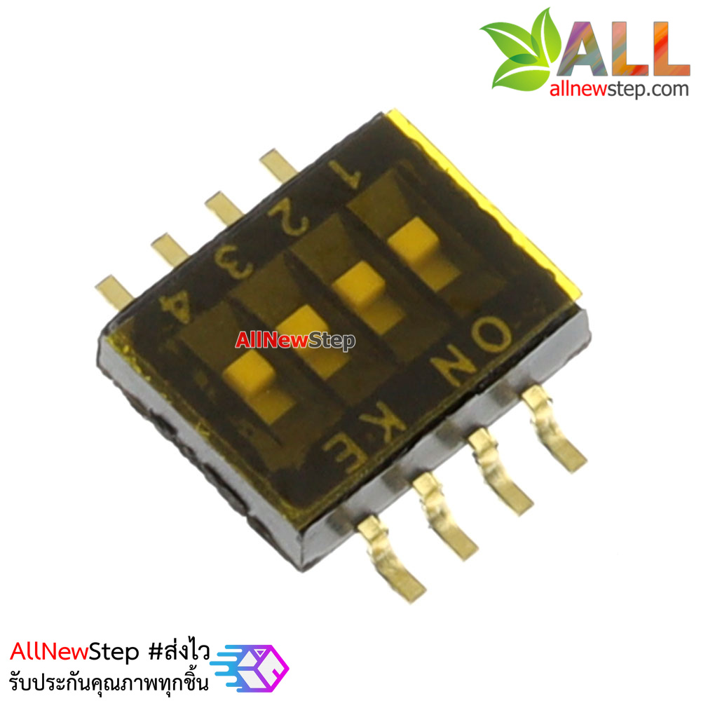 DIP Switch ระยะขา 1.27mm 4 ช่อง