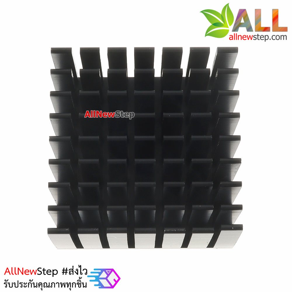 แผ่นระบายความร้อน heat sink ขนาด37x37x24mm Heat sink conduction Aluminum radiator