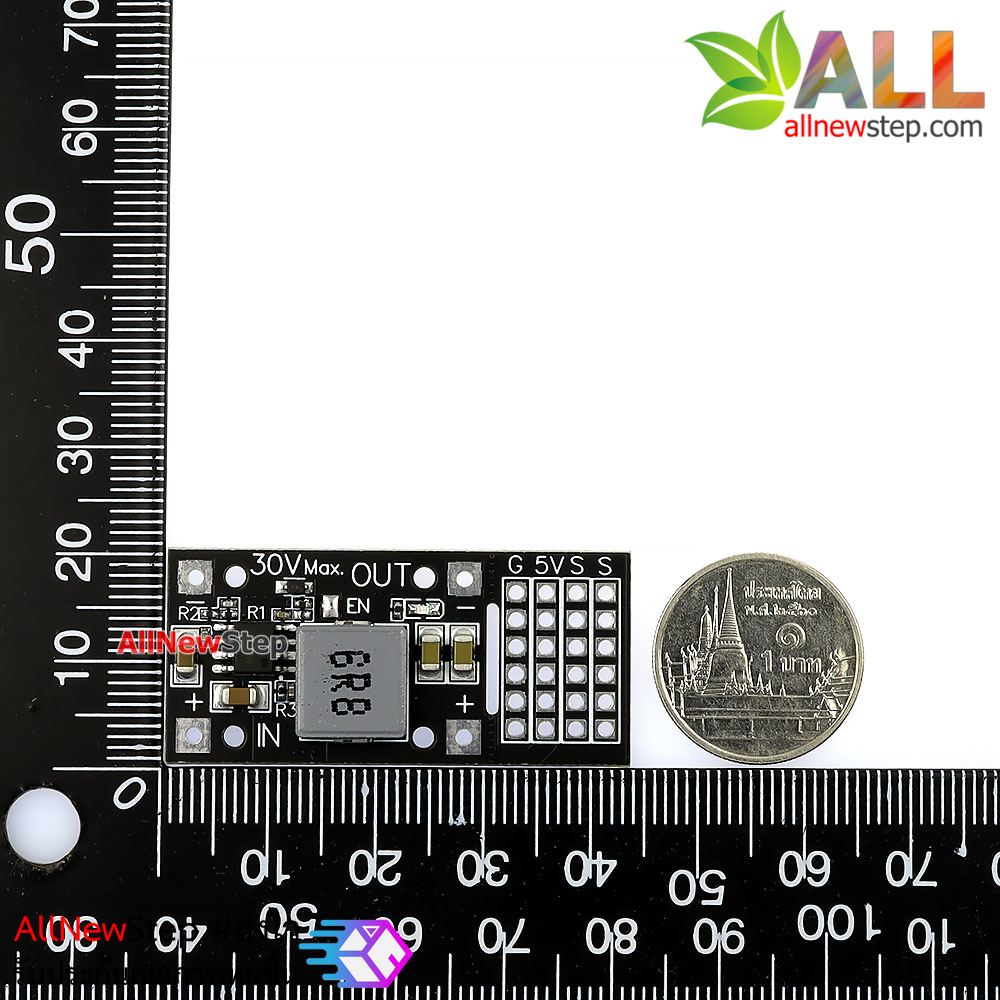 โมดูล Step down แปลงไฟจาก 7-30V เป็น 5V กระแสสูงสุด 5A MP2482 SY8205