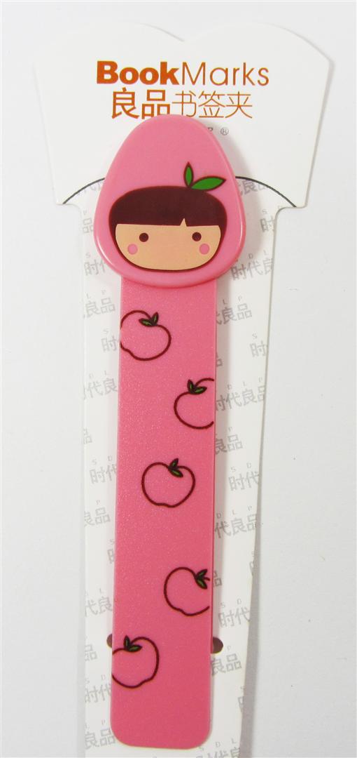 ที่คั่นหนังสือพลาสติกลายเบบี้ผลไม้ - แอปเปิ้ล