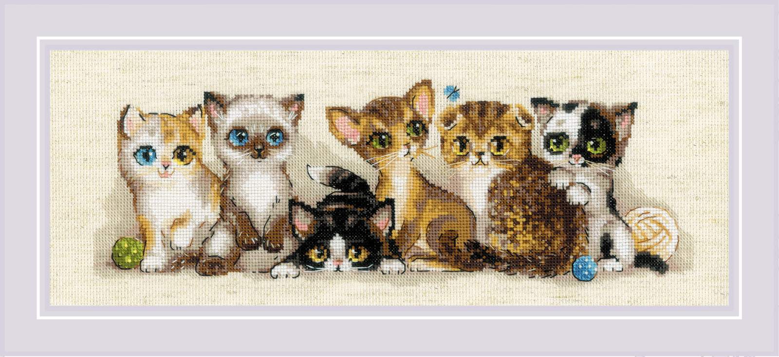 Riolis ชุดปักครอสติช Kittens