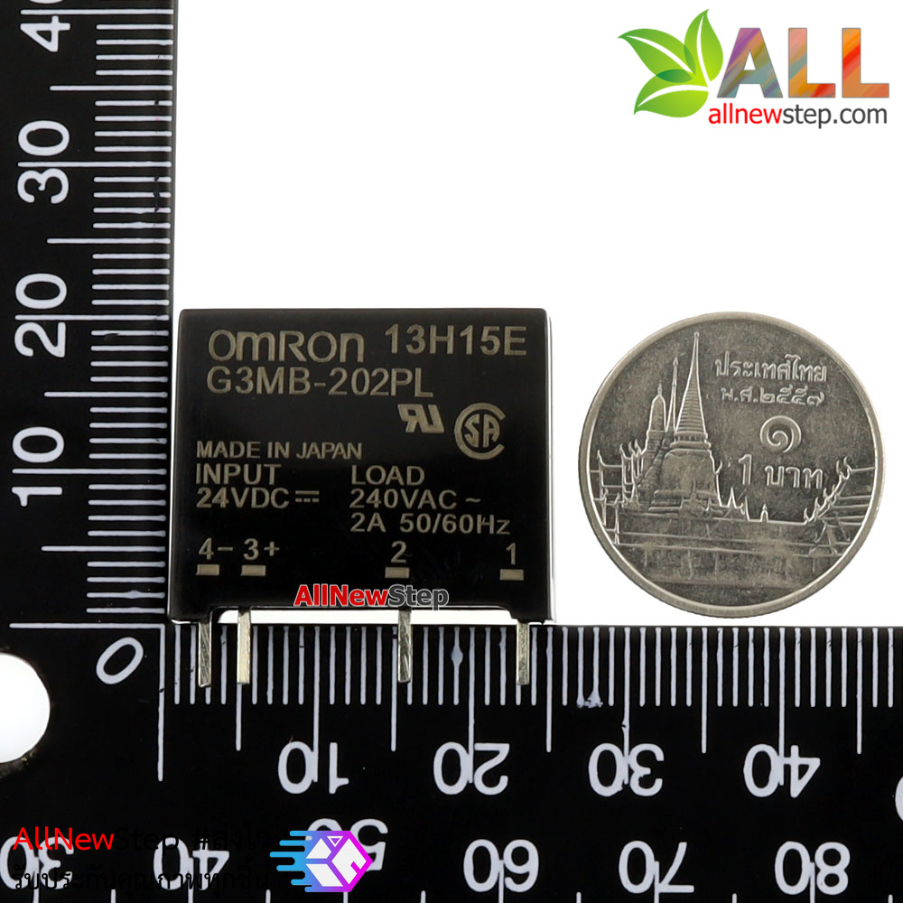 Omron SSR relay 24V 2A 240VAC Solid State Relay รีเลย์แบบไร้หน้าสัมผัสยี่ห้อ Omron 24V