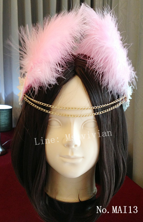MAI13 มงกุฎขนฟู เเบบคาดหน้าผาก (งาน handmade)**สินค้ามีจำกัดในเเต่ละล๊อต**