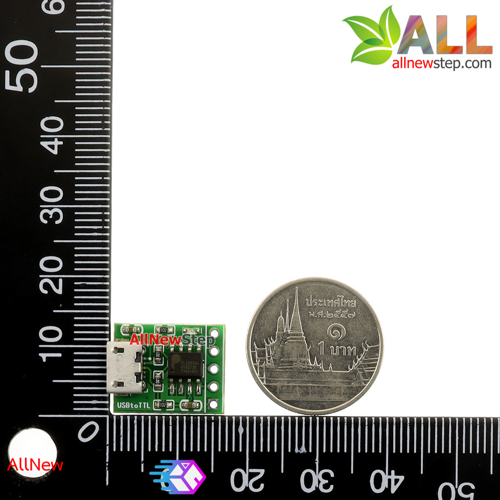 โมดูลแปลงสัญญาณ USB TTL PL2303SA สำหรับสื่อสาร อัพโหลดโปรแกรม แบบ Serial สำหรับ for MCU / Arduino / ESP8266 หัวต่อแบบ Micro usb ttl