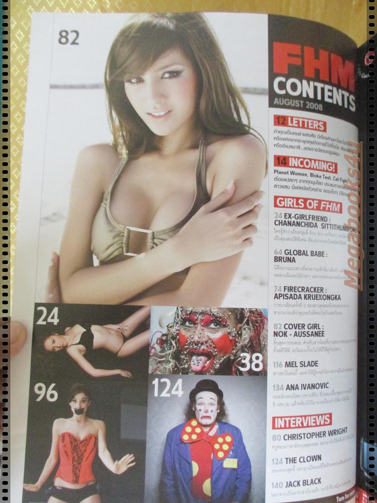 นิตยสารFHM ฉบับ064 ปี2551 นางแบบ นก อุษณีย์