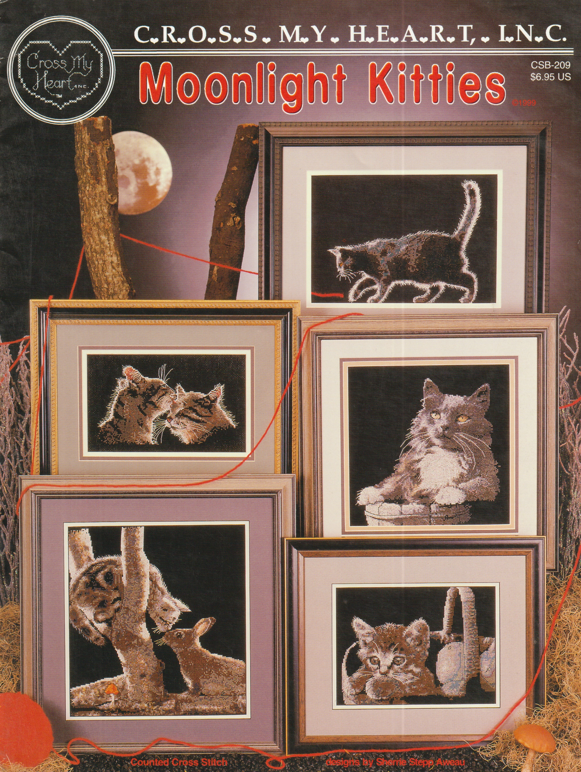 Cross My Heart ผังลาย Moonlight Kitties