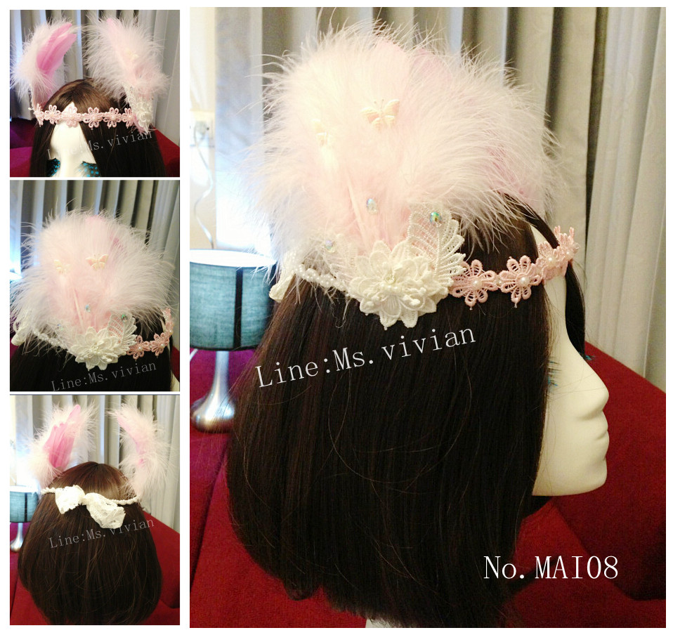 MAI08 มงกุฎขนฟู (งาน handmade)**สินค้ามีจำกัดในเเต่ละล๊อต**