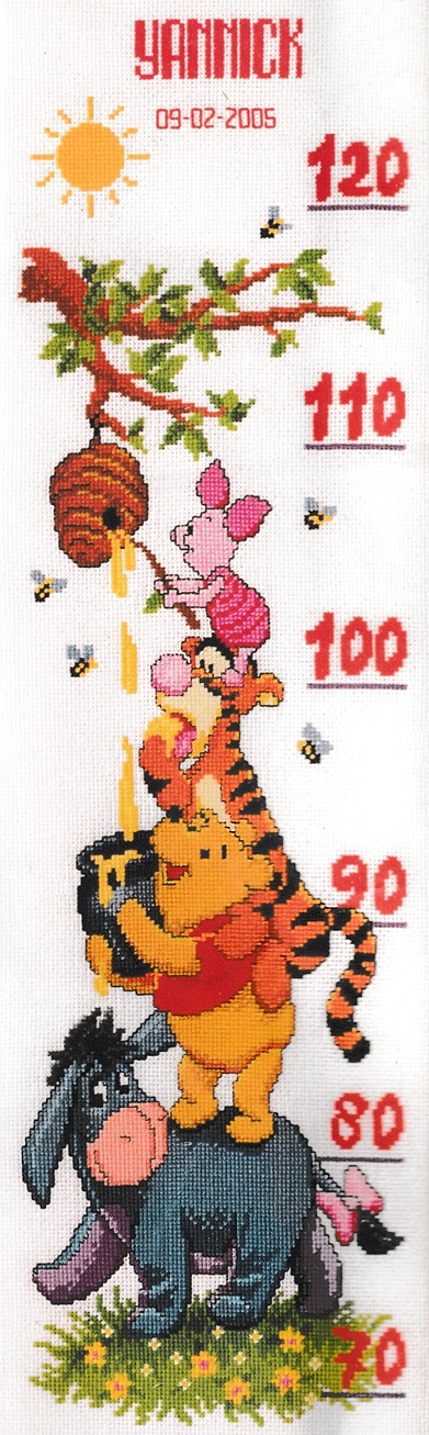 Vervaco ชุดปัก Havesting Honey Height Chart
