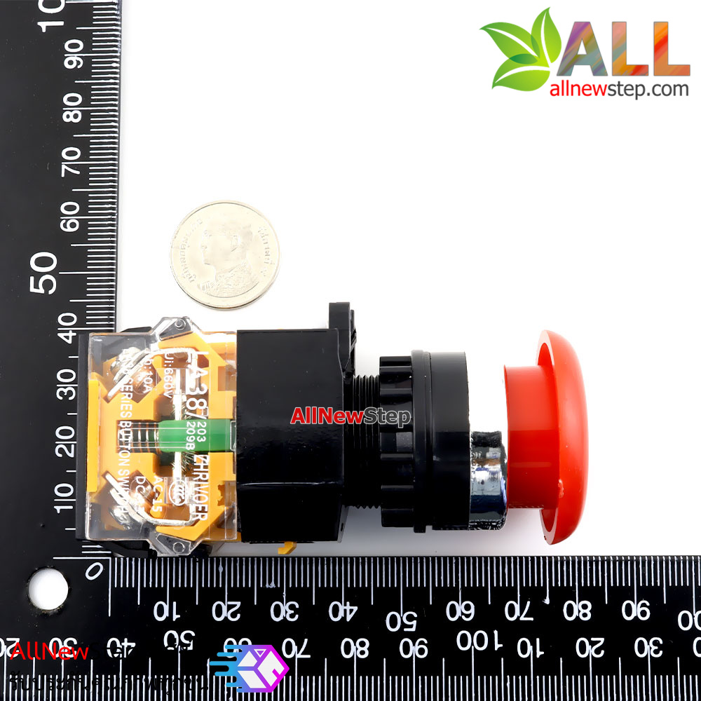 สวิตช์กดติดปล่อยดับ Reset Switch สีแดง