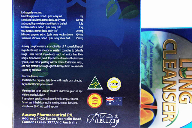Ausway Lung Cleanser วิตามินล้างสารพิษปอด ออสเวย์