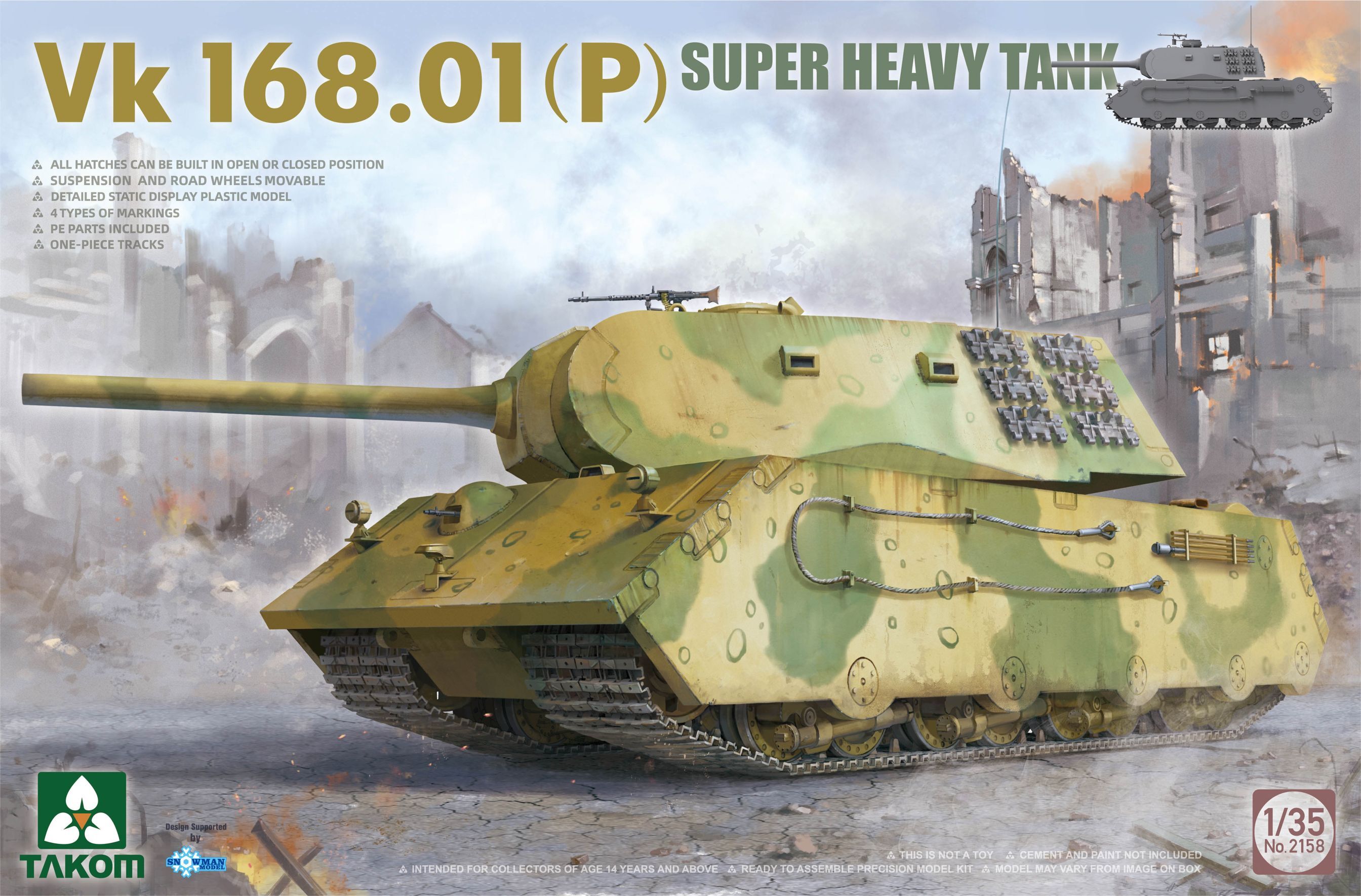 1/35 Vk 168.01 (P) Super Heavy Tank