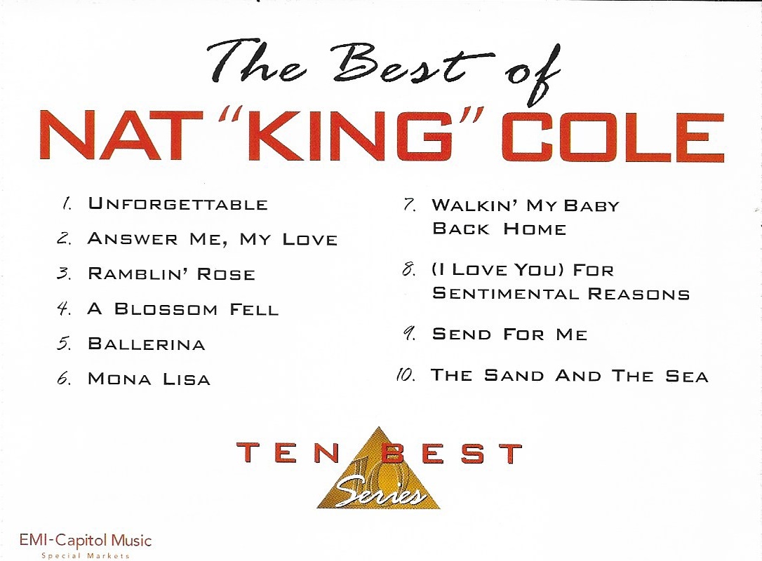CD,Nat King Cole - The Best Of Ten Best Series (1997)