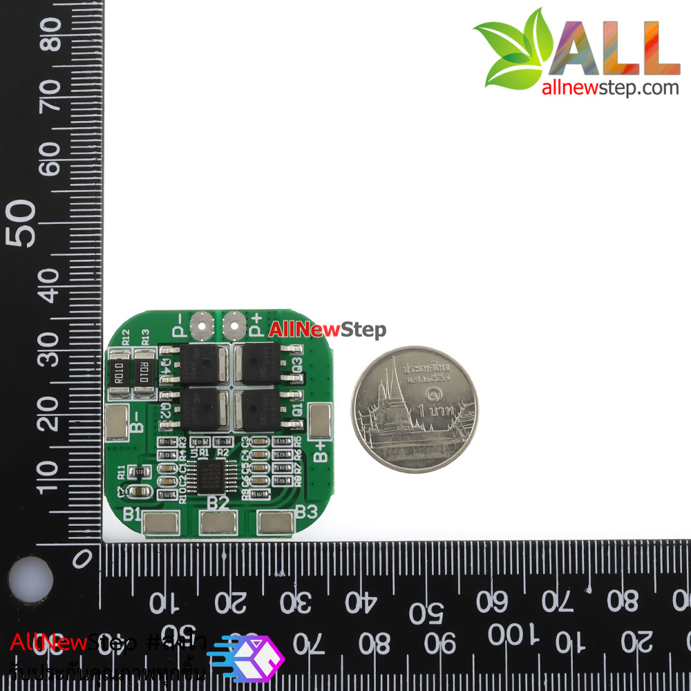 4-Series 18650 Lithium Battery Protection Module 14.8V 16.8V (max. Working Current 10A and max. Transient Current 20A)