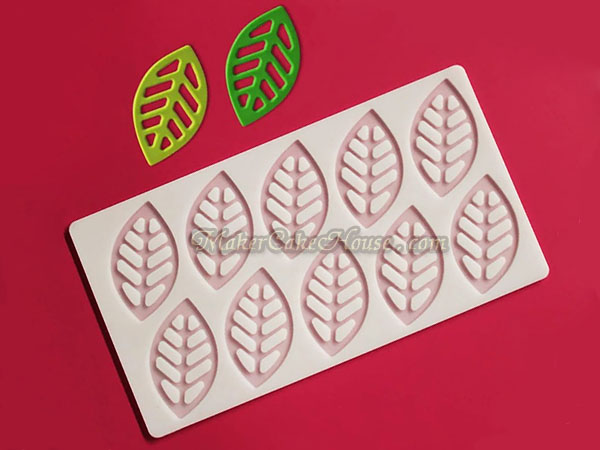 พิมพ์ช็อคโกแลต / กัมเพส รูปใบไม้