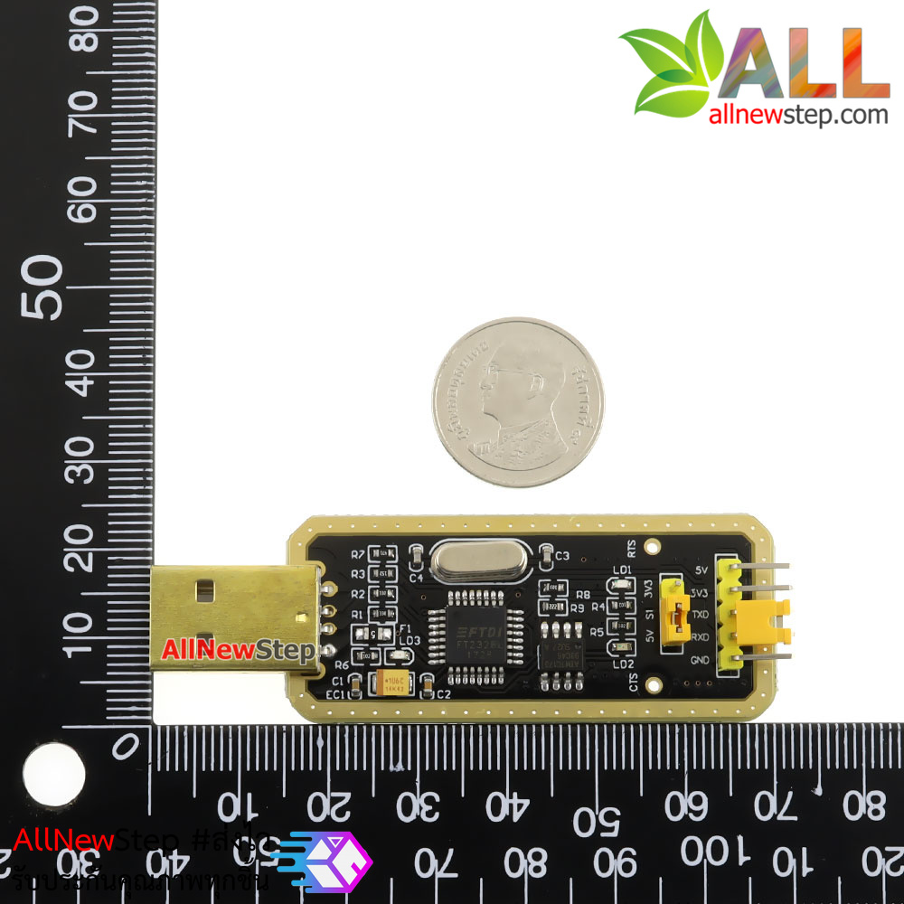 FT232 USB to serial module USB to TTL upgrade FT232BL Tyrant gold พร้อมสาย