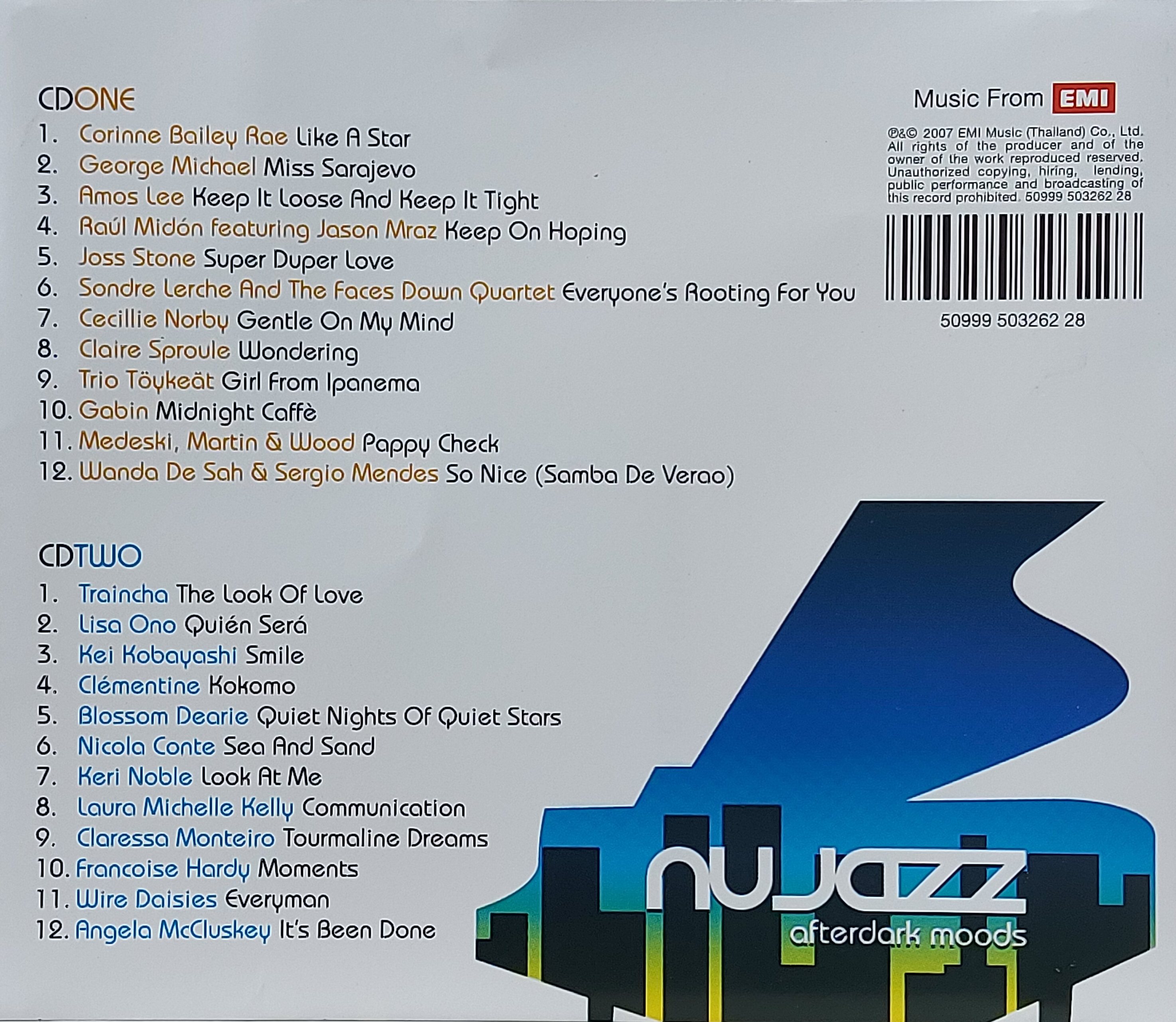 CD,Nujazz afterdark moods (2CD)(Jazz)(Various Artists)(2007)(Thai)