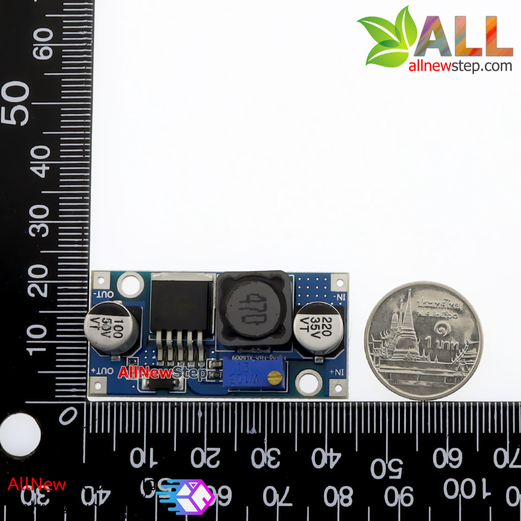 XL6009 DC-to-DC Step up โมดูลแปลงไฟขึ้น จาก 5-32V เป็น 7-35V จ่ายกระแสต่อเนื่อง 1A