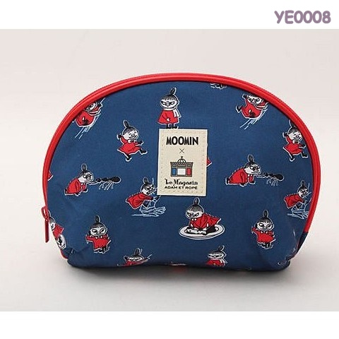 MOOMIN x Le Magasin Adam et Rope' กระเป๋าเครื่องสำอาง ผ้าบุนิ่ม น่ารัก