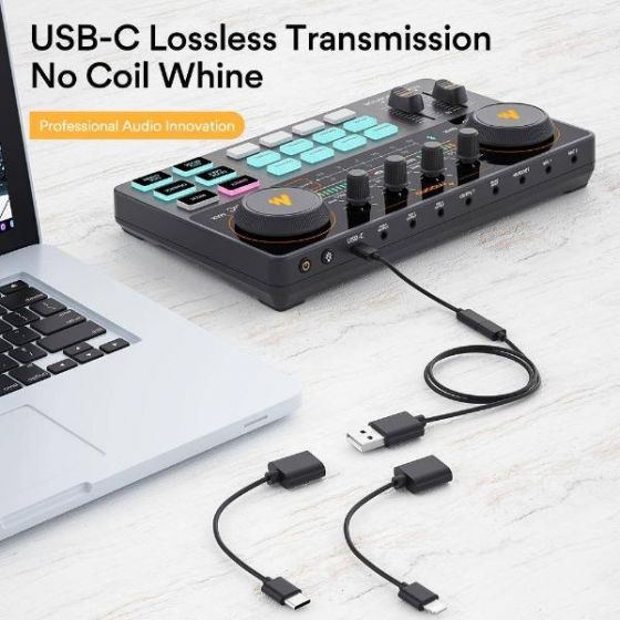 MAONO AU-AM200 Audio Mixer Caster Lite Portable podcast console