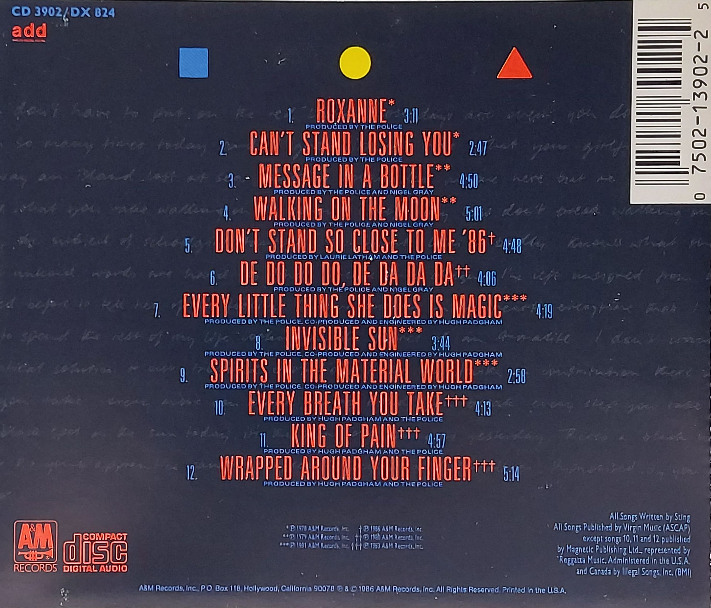 Used CD,The Police - Every Breath You Take (Sting) (A)(1986)(USA)