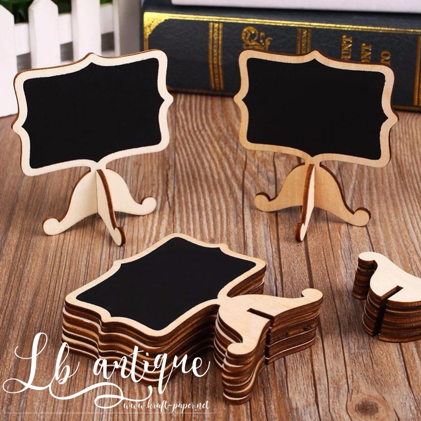 กระดานดำ กระดานดำจิ๋ว กระดานดำไม้หนีบ ป้ายเขียนราคา ทรงวินเทจ ตั้งได้