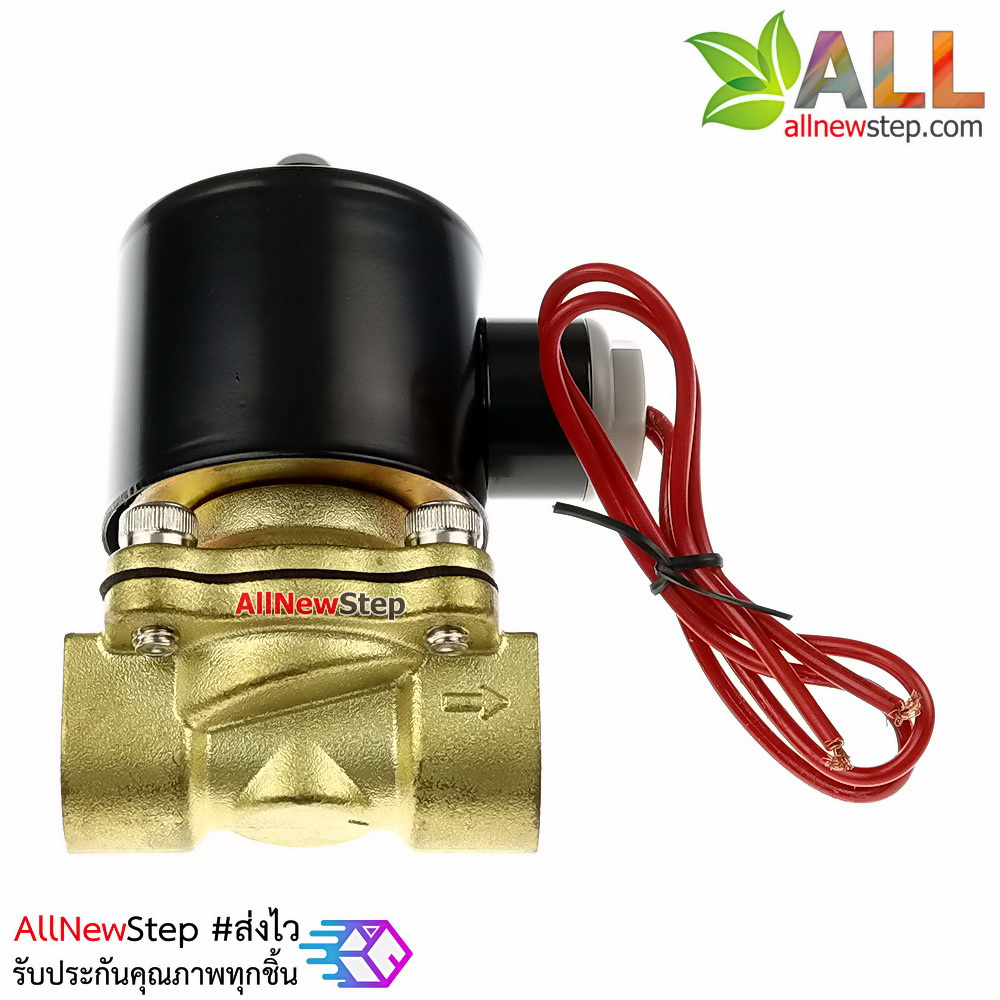 Solenoid Valve โซลินอยวาล์ว ทองเหลือง สองทาง รุ่น 2W-160-15 AC 220V ขนาด 4 หุน 220V
