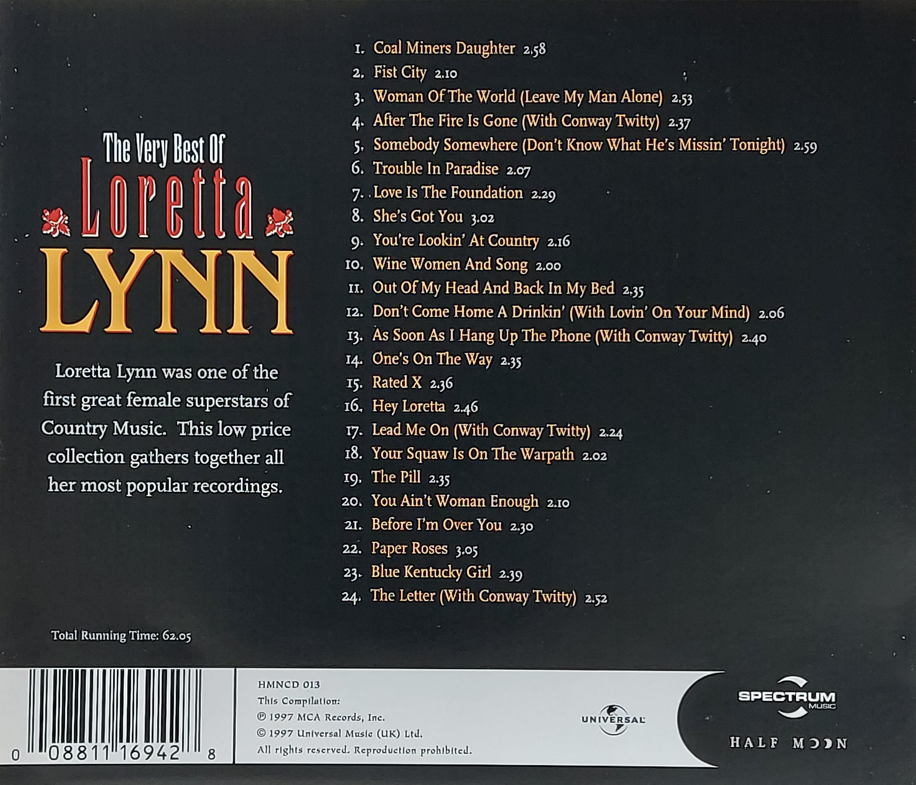 Used CD,Loretta Lynn - Very Best of (A)(1997)(Germany)
