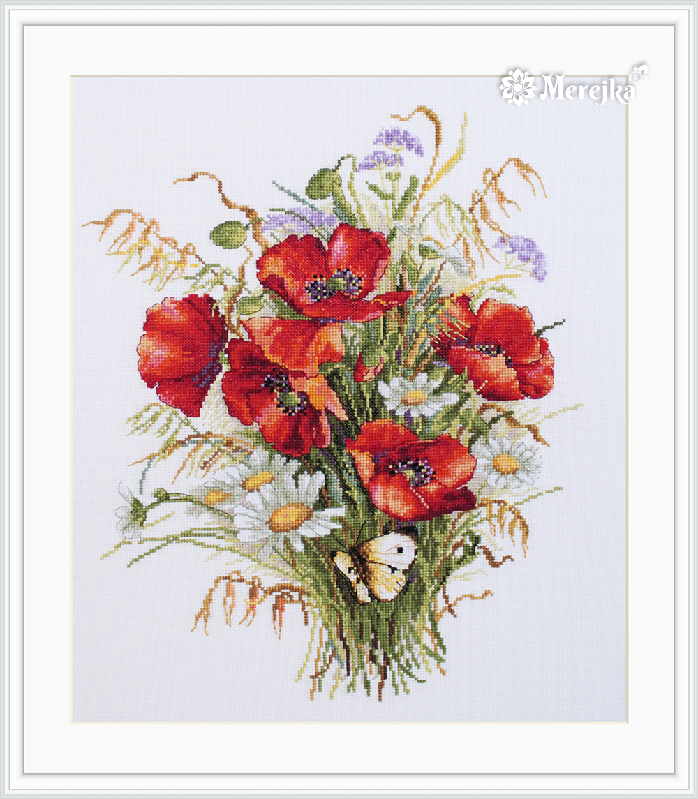 Merejka ชุดปัก Poppies and Oats