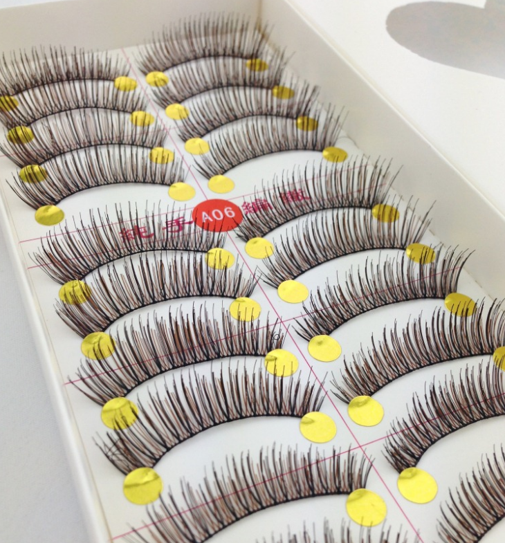 V-A06 ขนตาปลอม(ราคาส่ง)ดำ+สีน้ำตาล ขั้นต่ำ 15 เเพ็ค คละเเบบได้ ** ล๊อตขนน้ำตาลจะสีจืดนิดนึงคะ**
