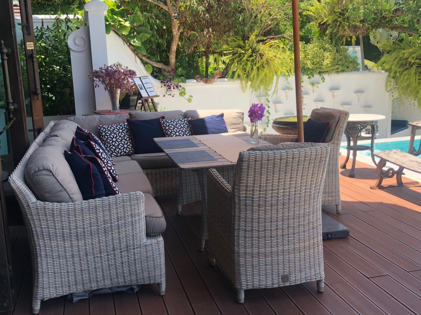 โซฟาหวาย โซฟาห้องนั่งเล่น โซฟาห้องรับแขก Rattan sofa Woven rattan sofa Living room sofa 74