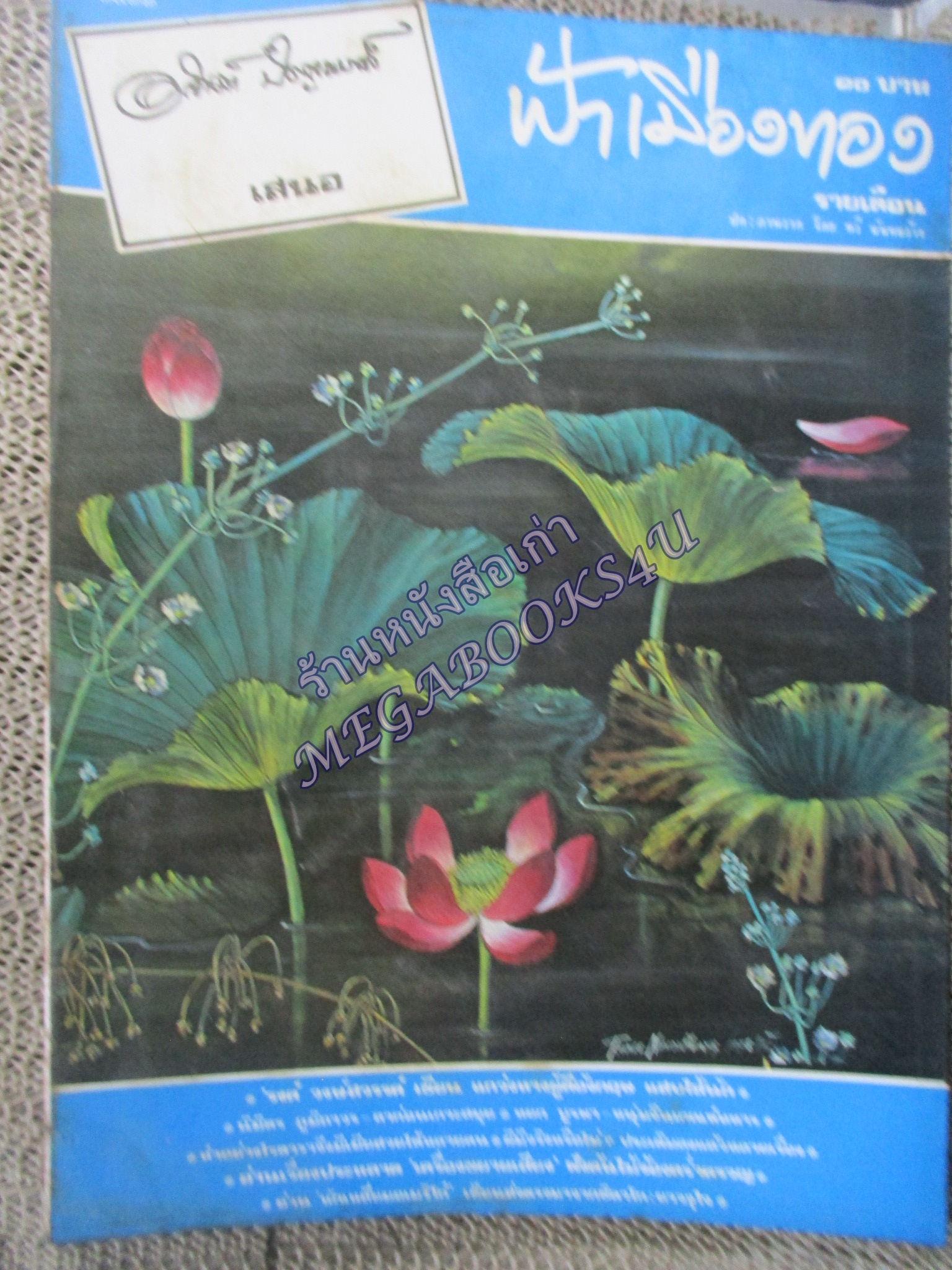นิตยสารฟ้าเมืองทอง ฉบับ040 ปี2522 ปก ภาพวาด โดย ทวี นันทขว้าง