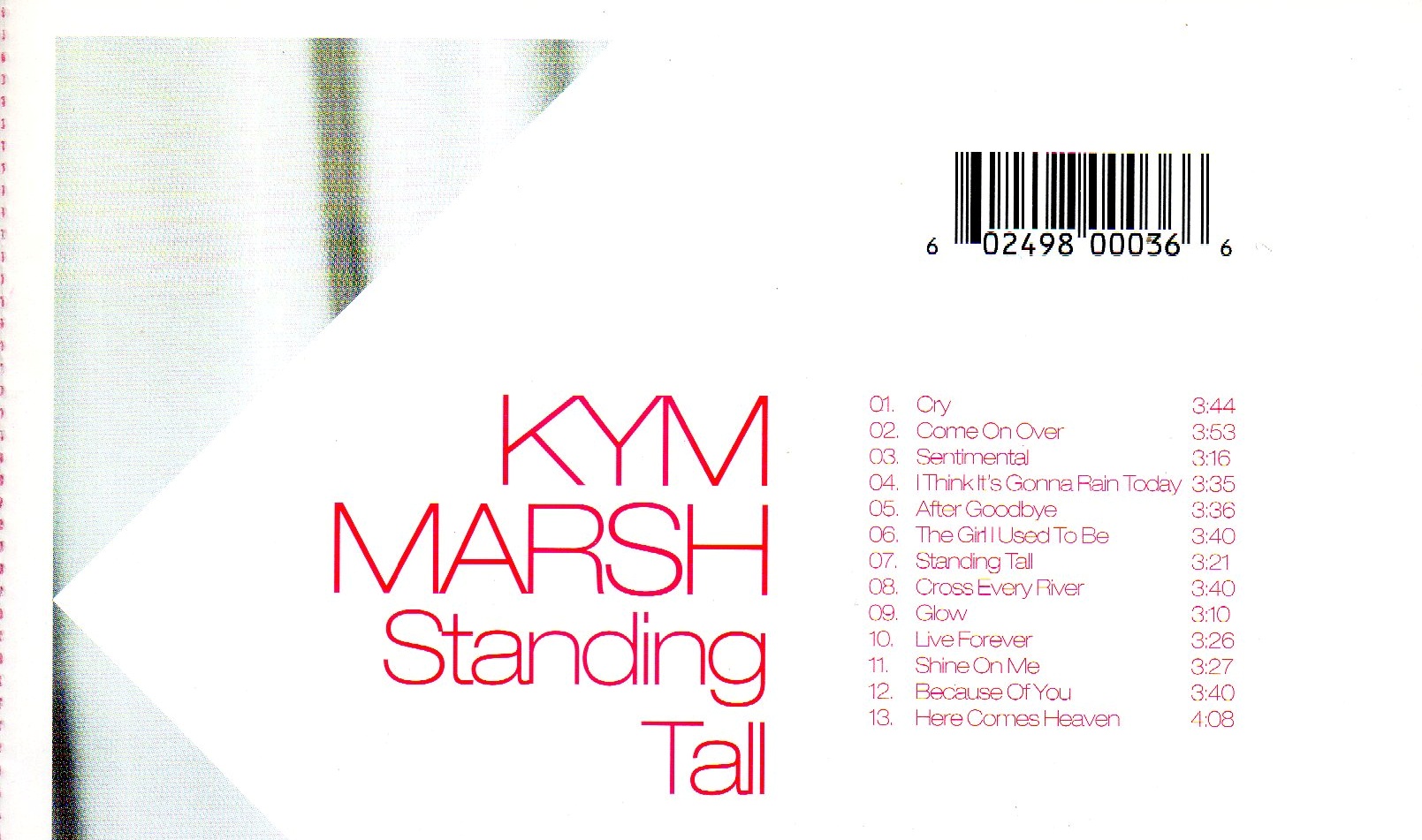 CD,Kym Marsh - Standing Tall (2003)(Thai)